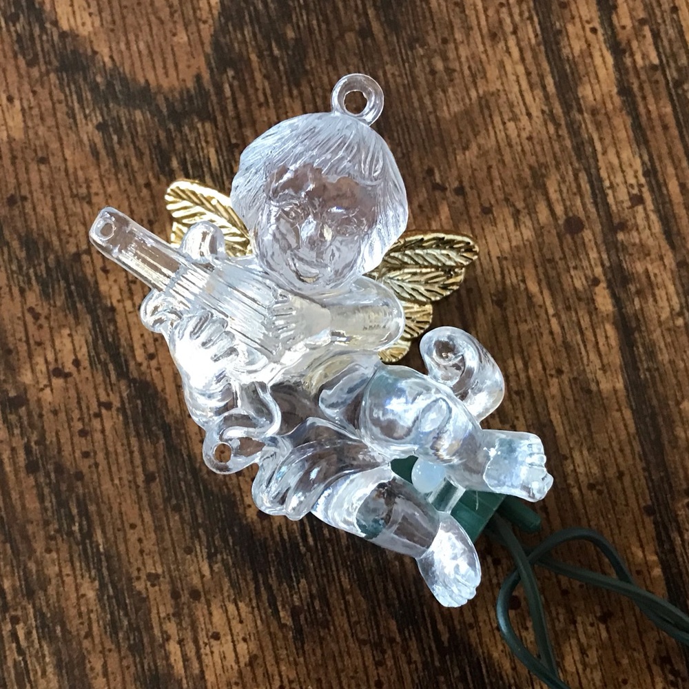 VTG Set of 20 Lighted Angels Cherubs Ornaments Christmas Holiday